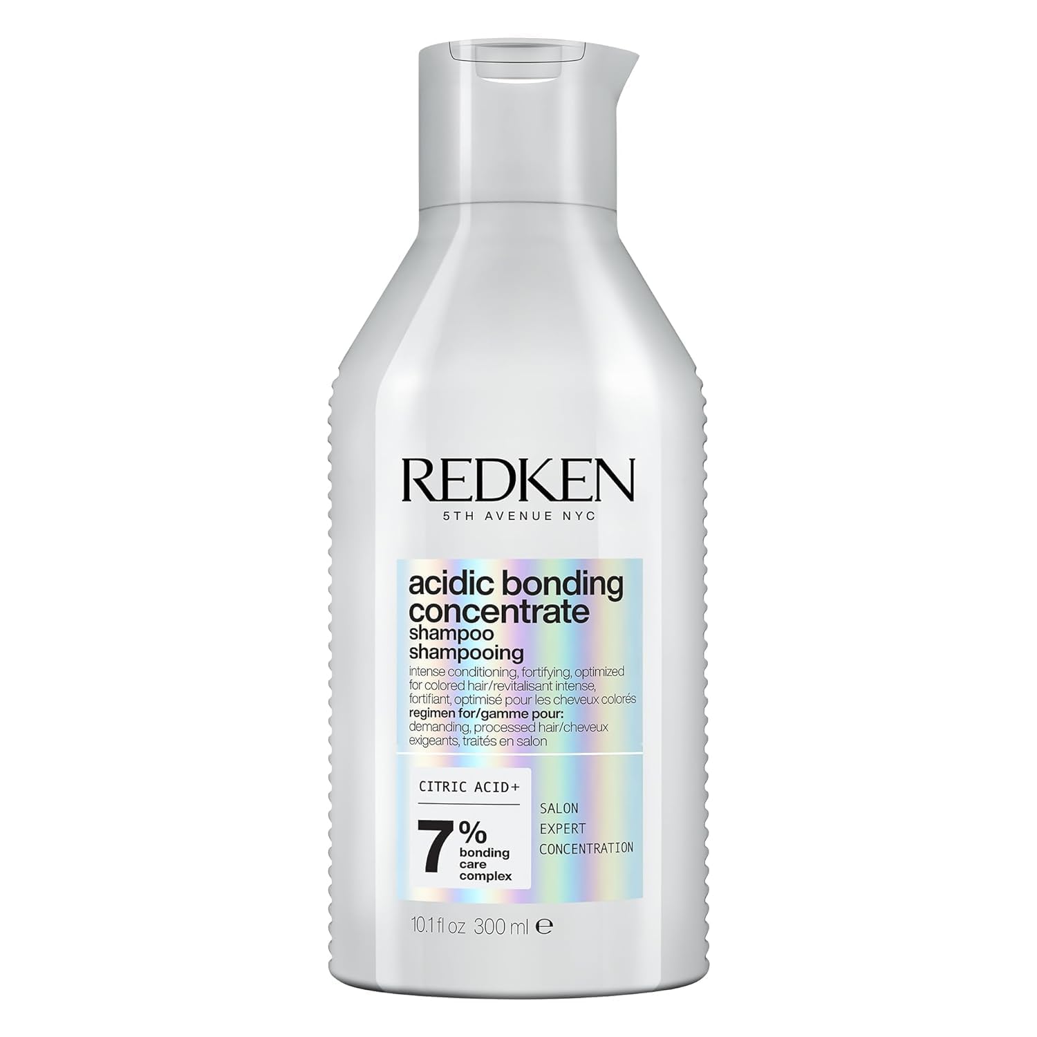 REDKEN Acidic Bonding Concentrate Shampoo, Sulphate Free for a Gentle Cleanse, Strengthens Bonds, Repairs Damage & Protects Colour Treated Hair, 300ml