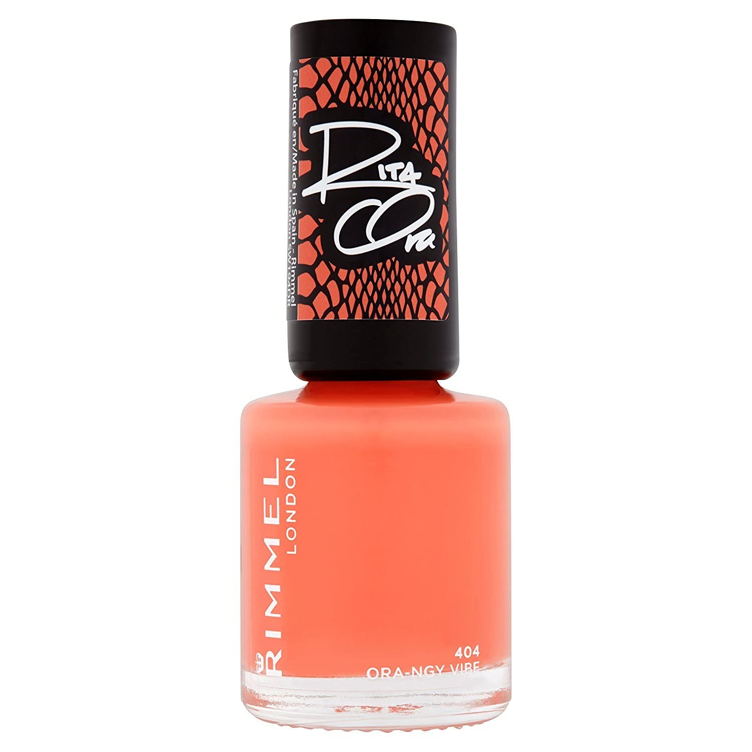 Rimmel London Rita Ora 60 Seconds Super Shine Nail Polish, Ora-Ngy Vibe - 404, 8 ml,  May Vary