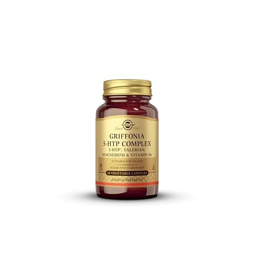 Solgar Griffonia 5-HTP Complex ? Sleep and Mood Support with Valerian Root, Magnesium, and Vitamin B6 - Vegan & Gluten Free
