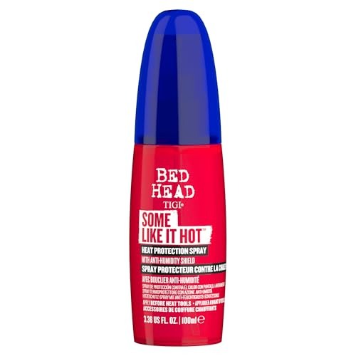 Bed Head by TIGI Some Like It Hot Heat Protection Spray - Heat Defence Shield with Anti Humidity protection and Frizz Control for hair that's heat styled, 100ml
