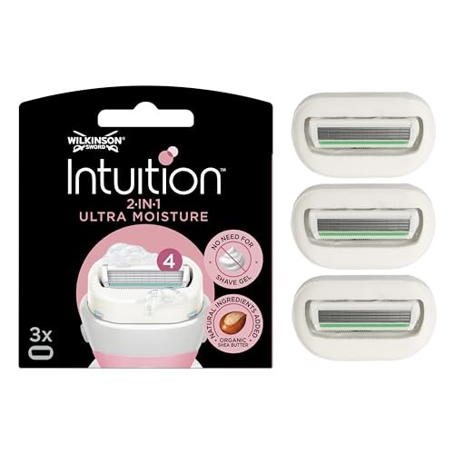 WILKINSON SWORD - Intuition Ultra Moisture Blades For Women | No Shave Gel Needed | Razor Blade Refills