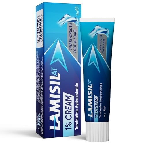 Lamisil 1% Athletes Foot Treatment Cream - Clinically Proven to Treat Athletes Foot in 7 Days - Antifungal Feet Cream 15g