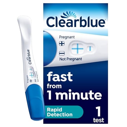 Clearblue Pregnancy Test, Rapid Detection, Result As Fast As 1 Minute, 1 Test, Easy At Home Testing