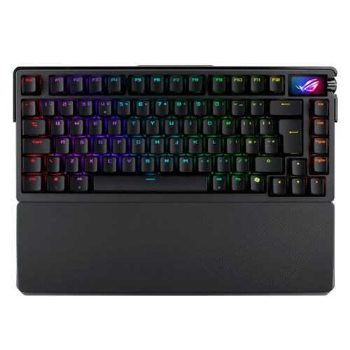 Asus ROG AZOTH Extreme Compact 75% Mechanical RGB Gaming Keyboard, Wireless/Btooth/USB, NX Snow Switches, 8000Hz, OLED Display, Control Knob