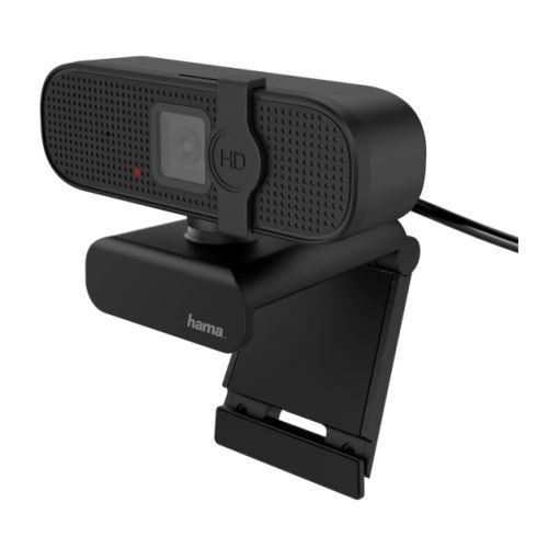 Hama C-400 FHD Webcam with Mic, 1080p, 30fps, Closable Lens, 360? Swivel Range, 70? Visual Angle