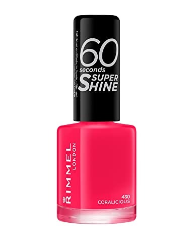 Rimmel 60 Seconds Super Shine Nail Polish - 8 ml, Coralicious