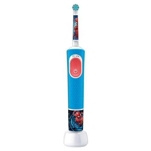 Oral-B Pro Kids Spider-Man Marvel Children's Electric Toothbrush, 1 Soft Brushing, Timer and Vibration, Rechargeable Battery, 4 Stickers, Ages 3 and Up