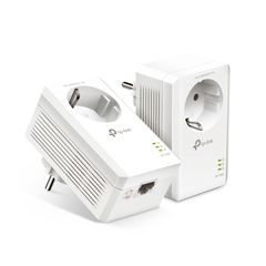 TP-Link TL-PA7017PKIT Gigabit Passthrough Powerline Adapter Starter Kit, Powerline Network Adapters Speed up to 1000 Mbp