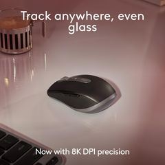 Logitech MX Anywhere 3S for Mac, Compact Wireless Bluetooth Mouse, 8K DPI Any-Surface Tracking, Quiet Clicks, USB C, Wir